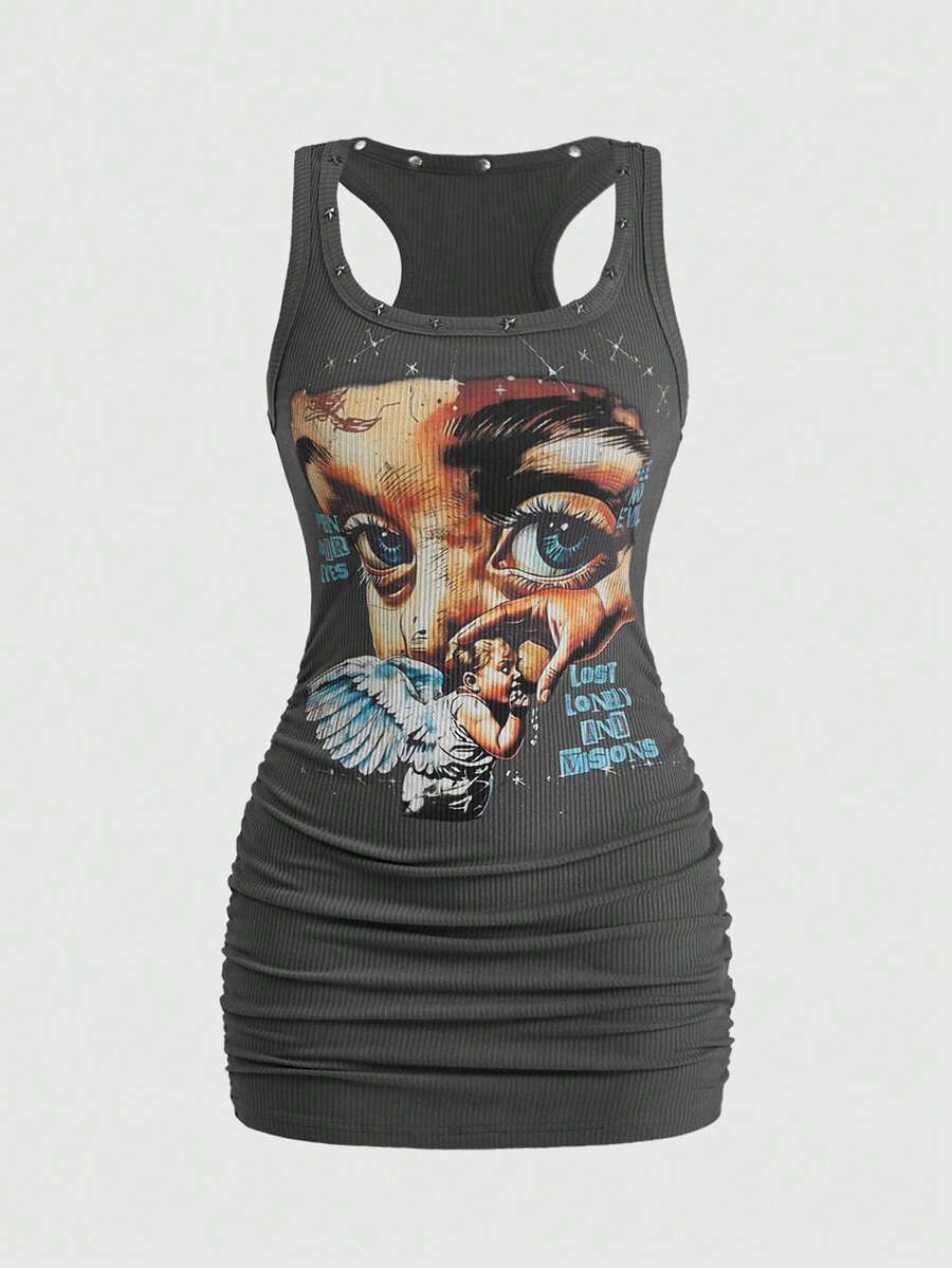 Angel Static Studded Mini Dress — product image 1