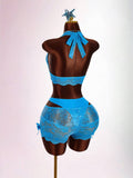 Aqua Siren Lace Three-Piece Set — product image 1