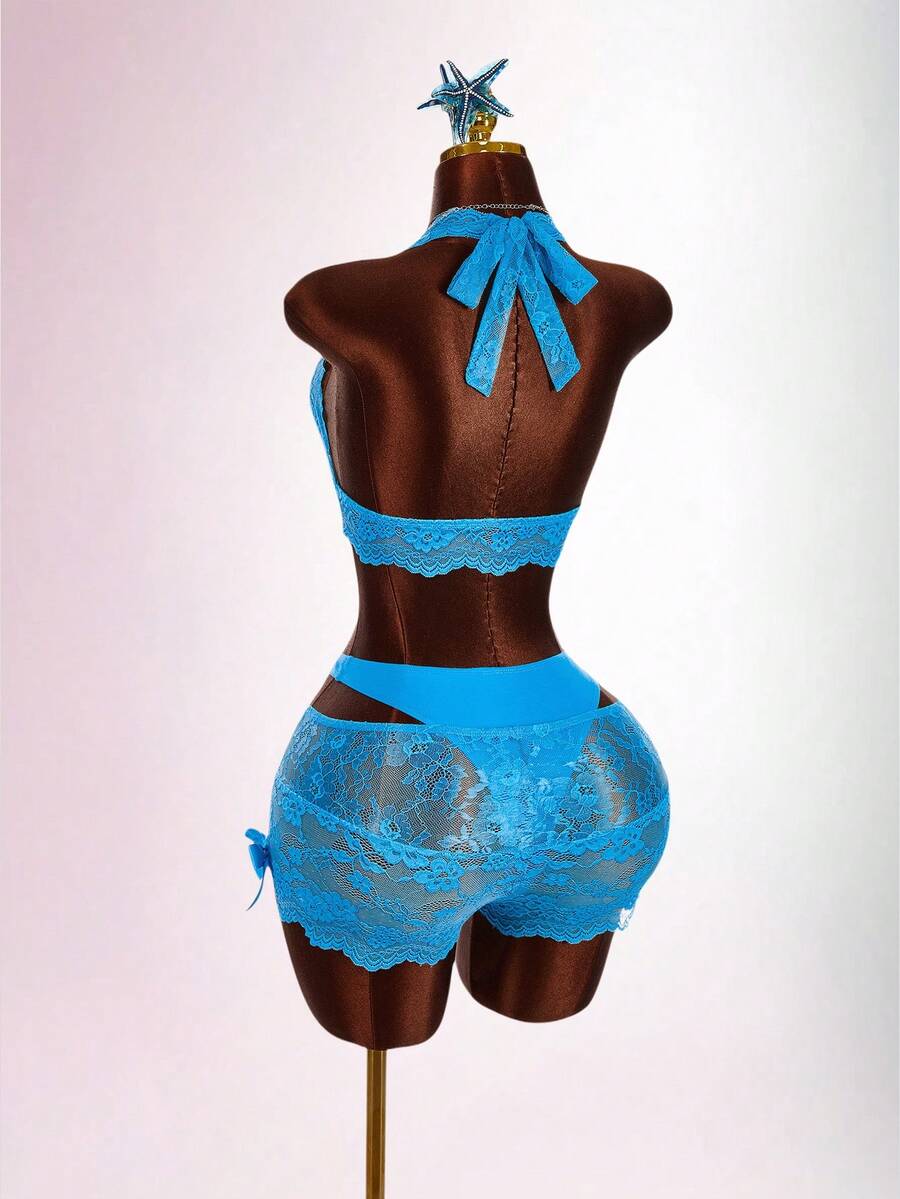 Aqua Siren Lace Three-Piece Set — product image 1