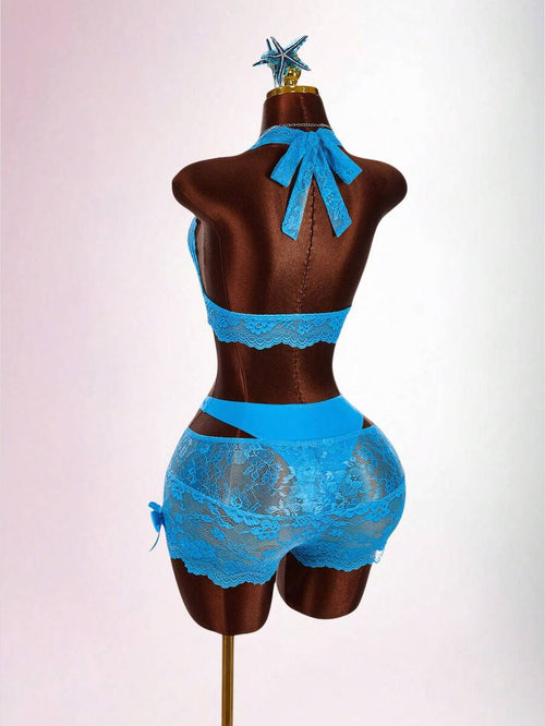 Aqua Siren Lace Three-Piece Set — product image 1