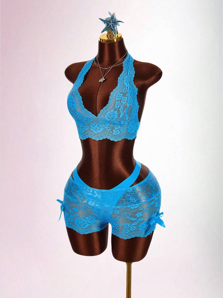 Aqua Siren Lace Three-Piece Set — product image 4