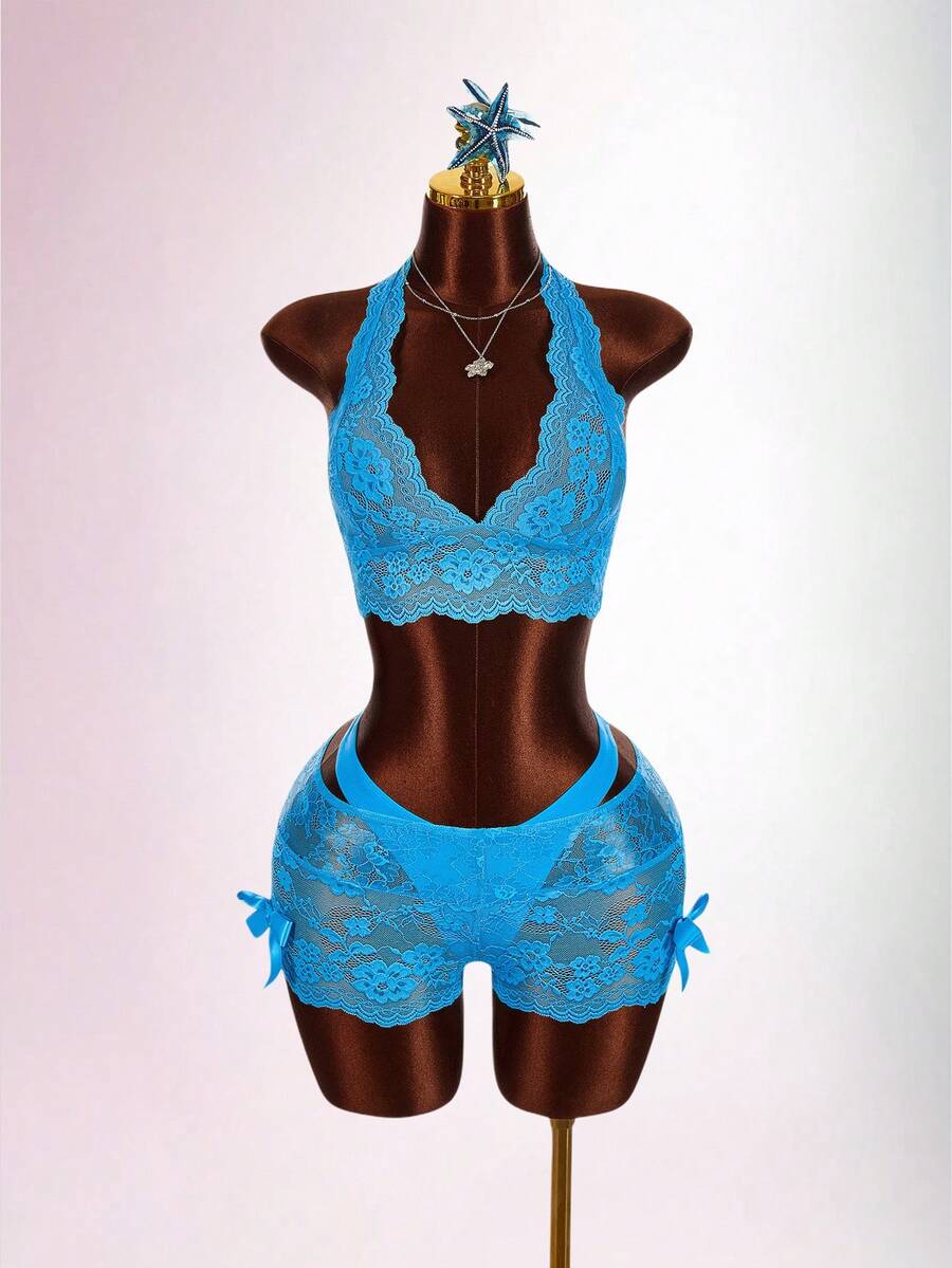 Aqua Siren Lace Three-Piece Set — product image 7