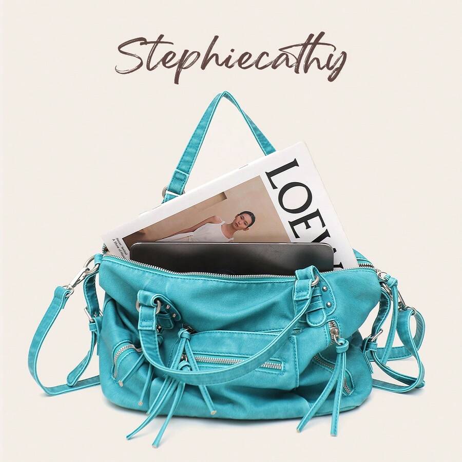 Aqua Washed Mini Shoulder Bag - view 5