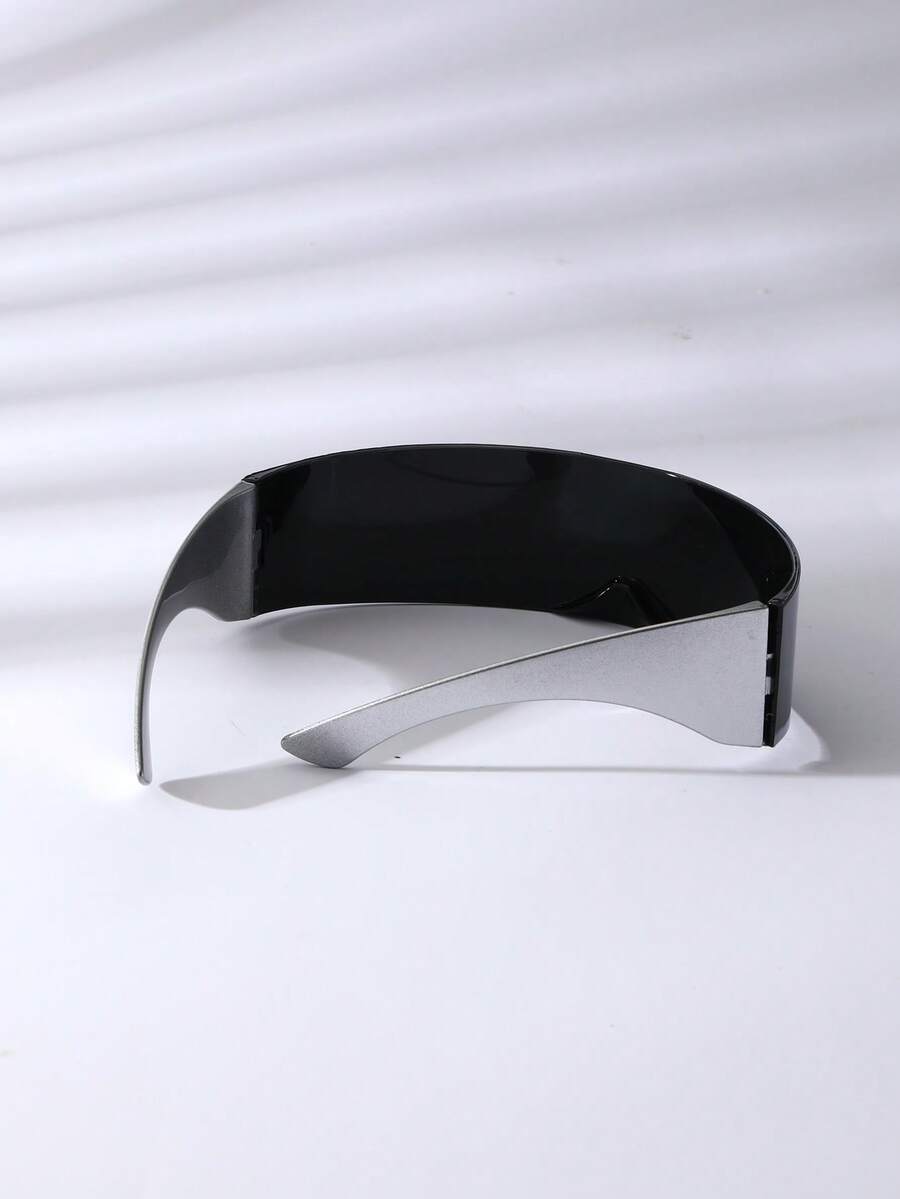 Cyberpunk Mechanical Wraparound Glasses - view 4