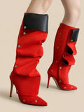 Frontier Siren Red Suede Western Boots — product image 1