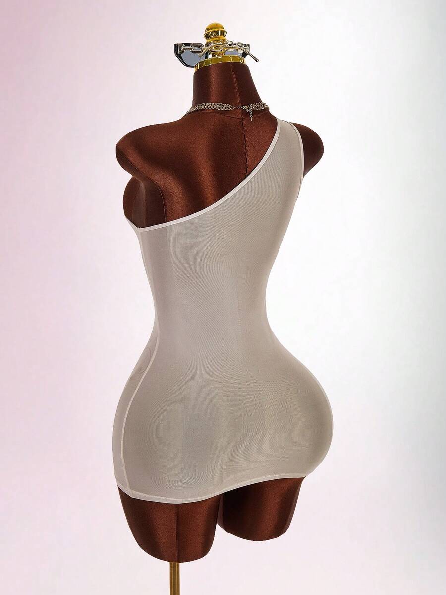 Gallery Muse One-Shoulder Mesh Cover-Up — product image 9