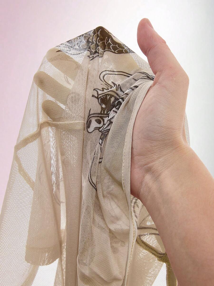 Gallery Muse One-Shoulder Mesh Cover-Up — product image 10