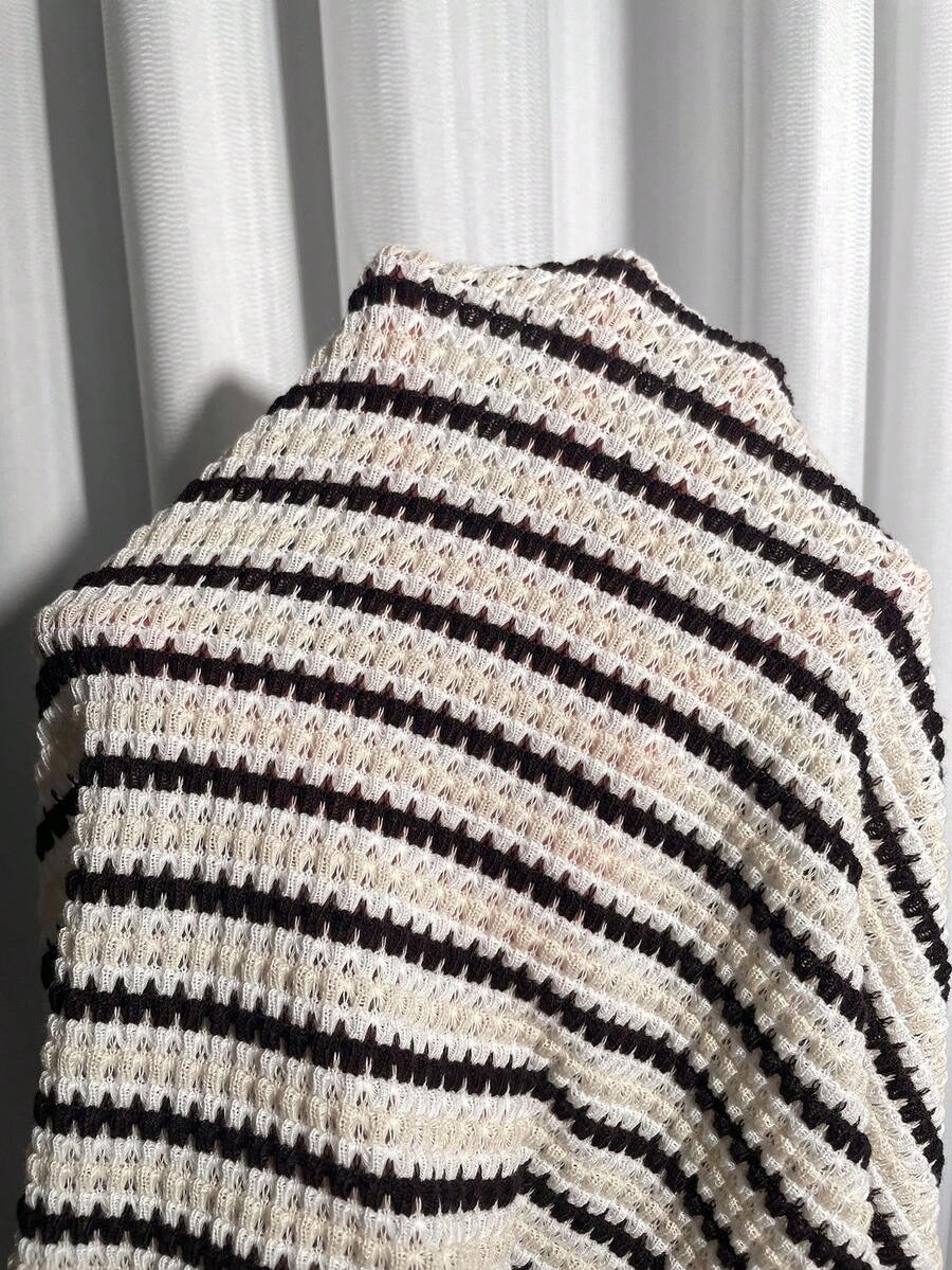 Monochrome Stripe Knit Mini Dress — product image 9