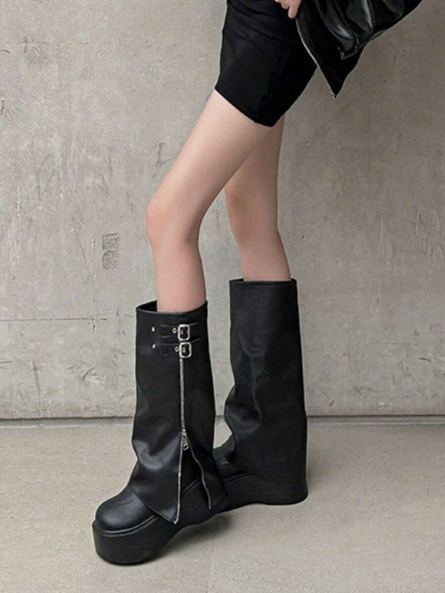 Noir Dominion Over-the-Knee Boots — product image 2
