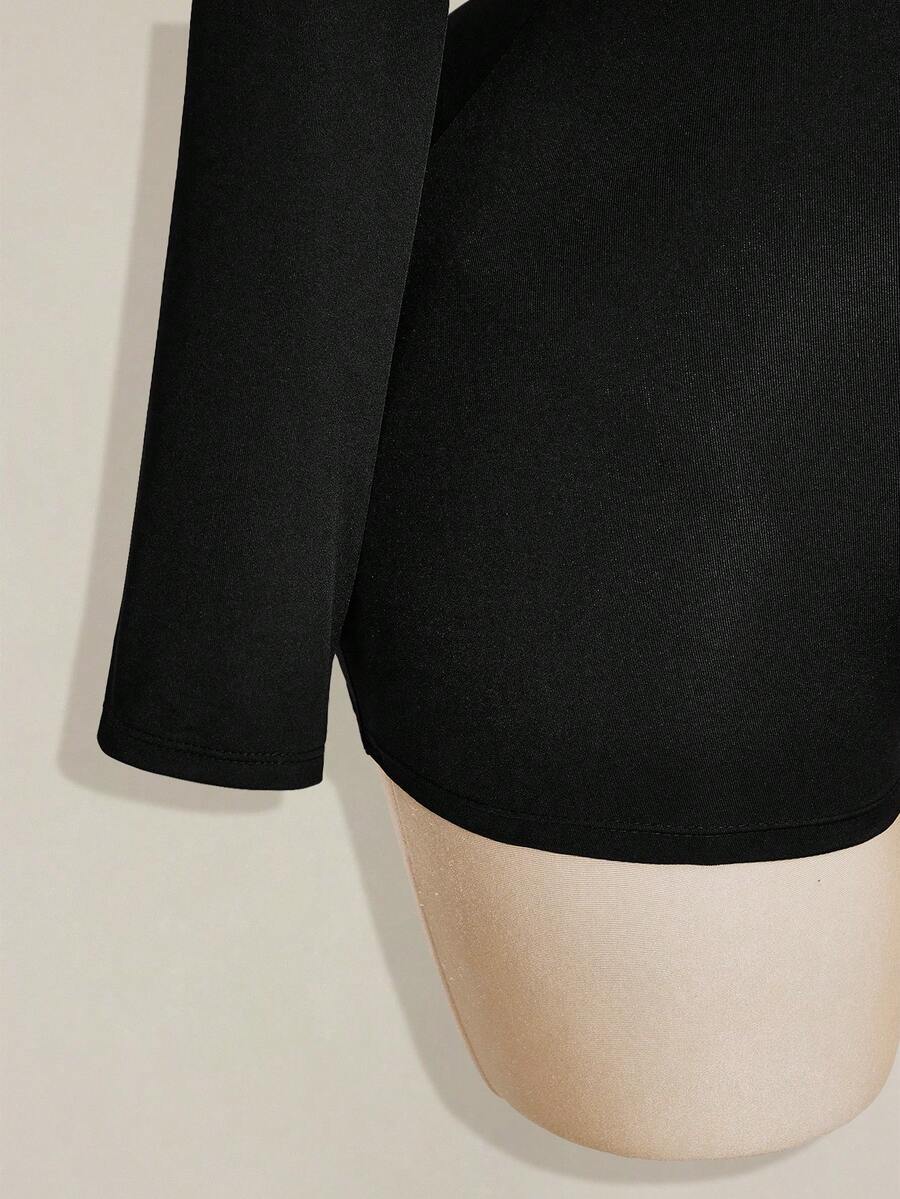 Noir Icon Cutout Romper — product image 8