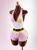 Pink Eclipse Mesh Two-Piece Set — product image 1