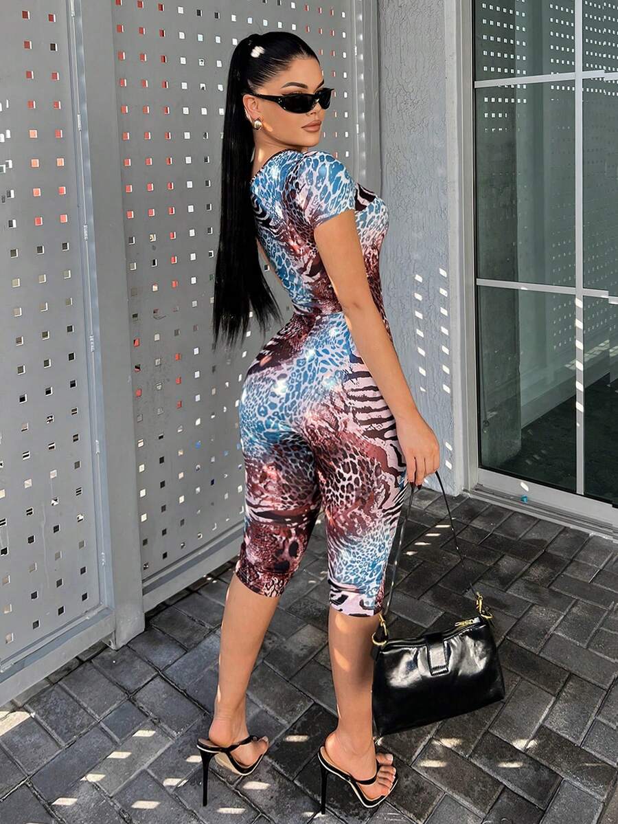 Pink Prowl Capri Jumpsuit — product image 2