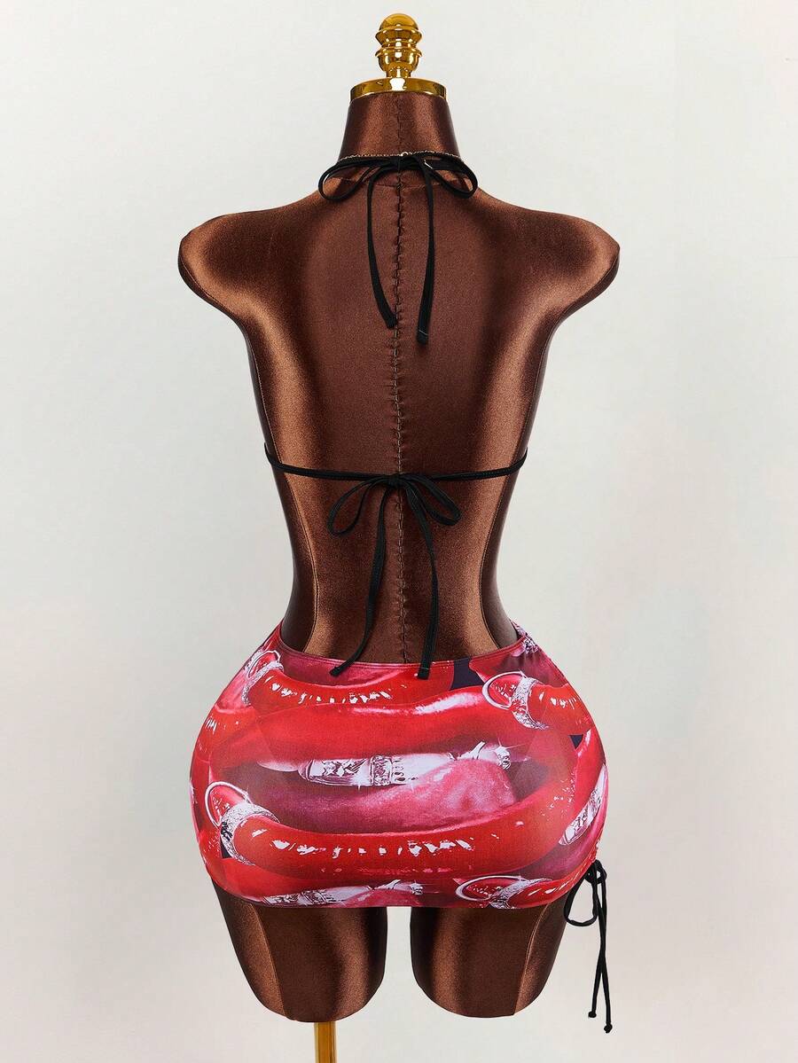 Pink Voltage Graffiti Three-Piece Swim Set — product image 12