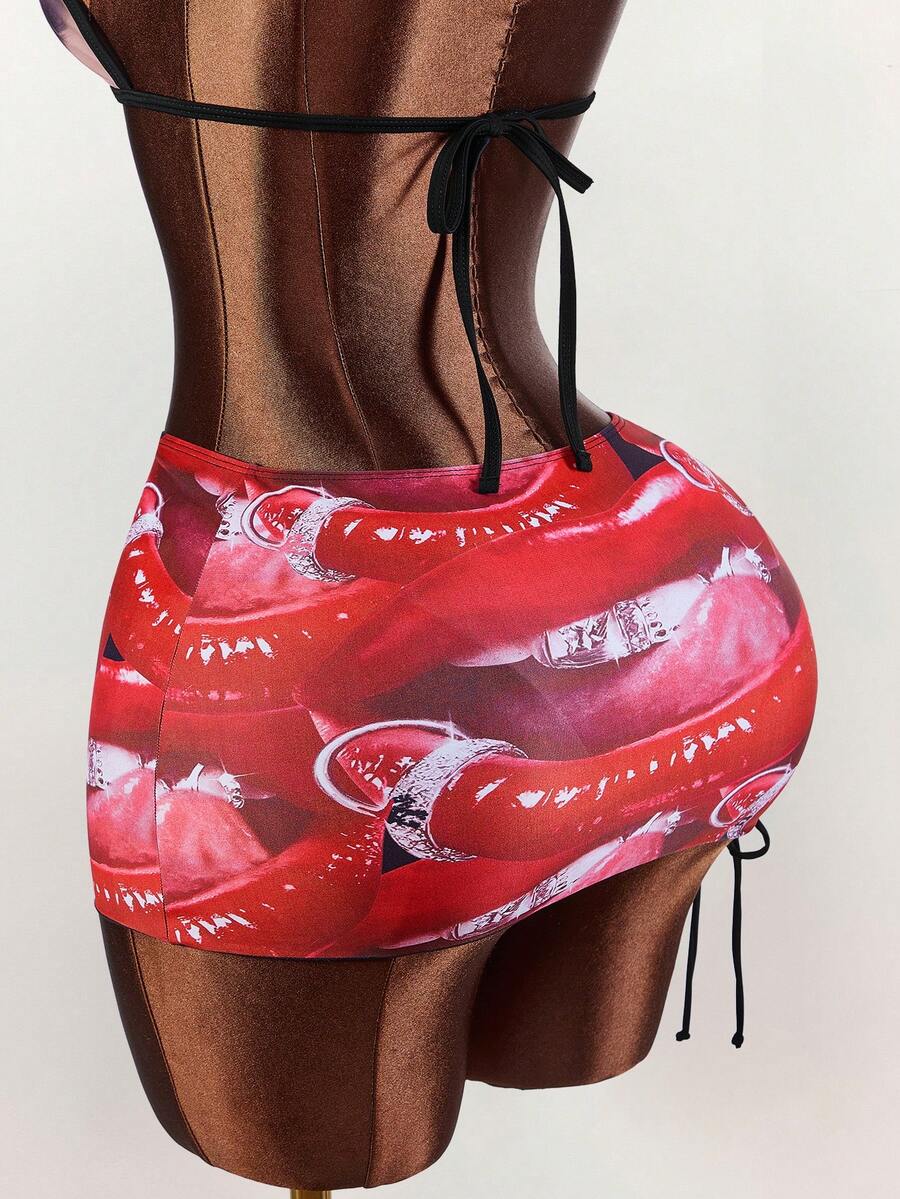 Pink Voltage Graffiti Three-Piece Swim Set — product image 13