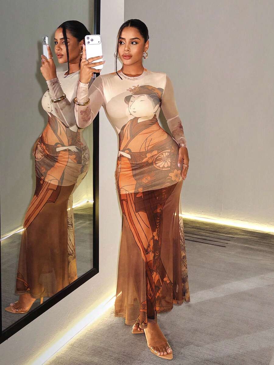 Poetry Muse Graphic Maxi Dress — product image 3