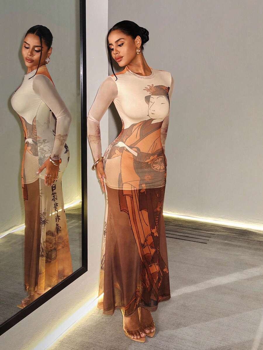Poetry Muse Graphic Maxi Dress — product image 6