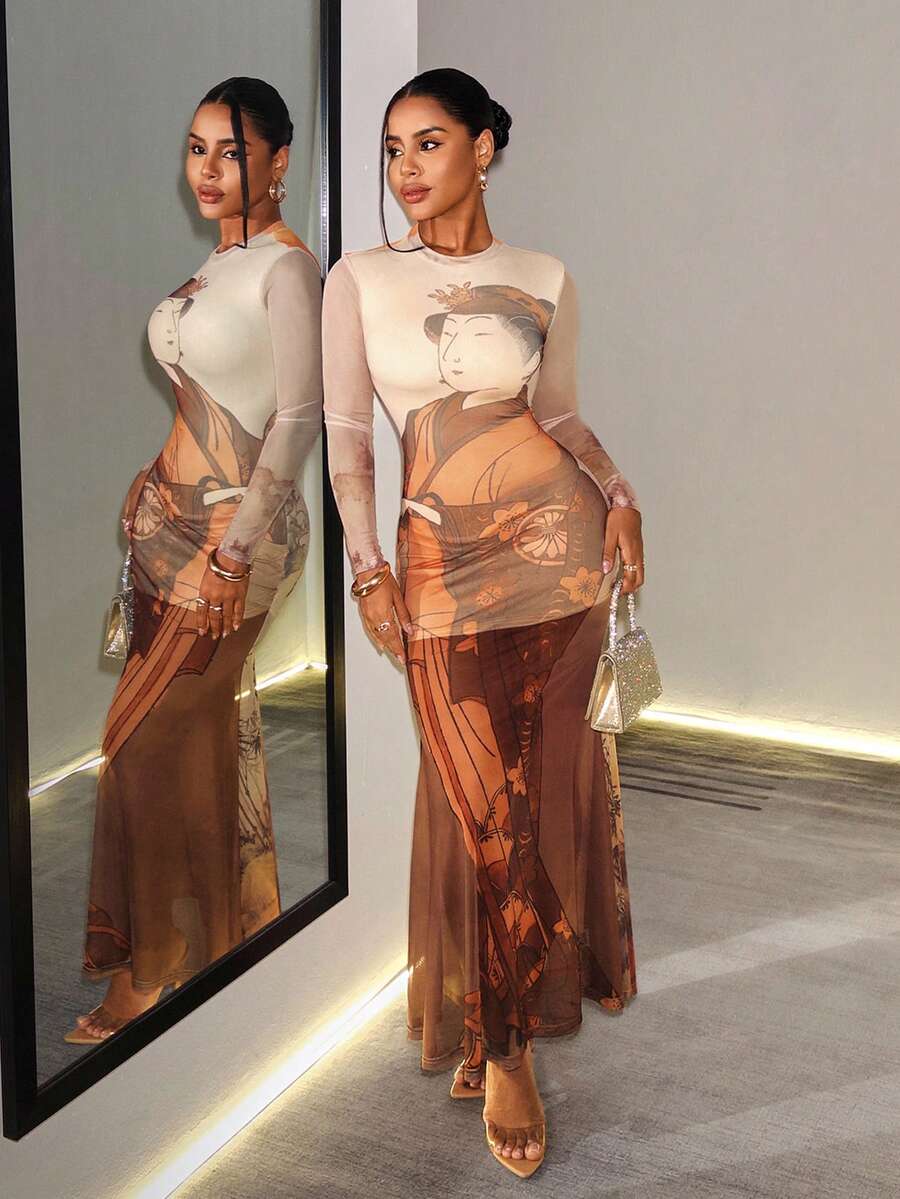 Poetry Muse Graphic Maxi Dress — product image 8