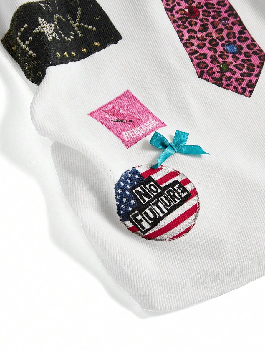 Punk Badge Bow Camisole detail view