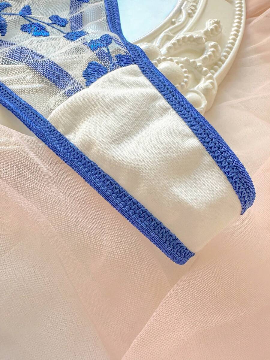 Sky Bloom Embroidered Lingerie Set — product image 5