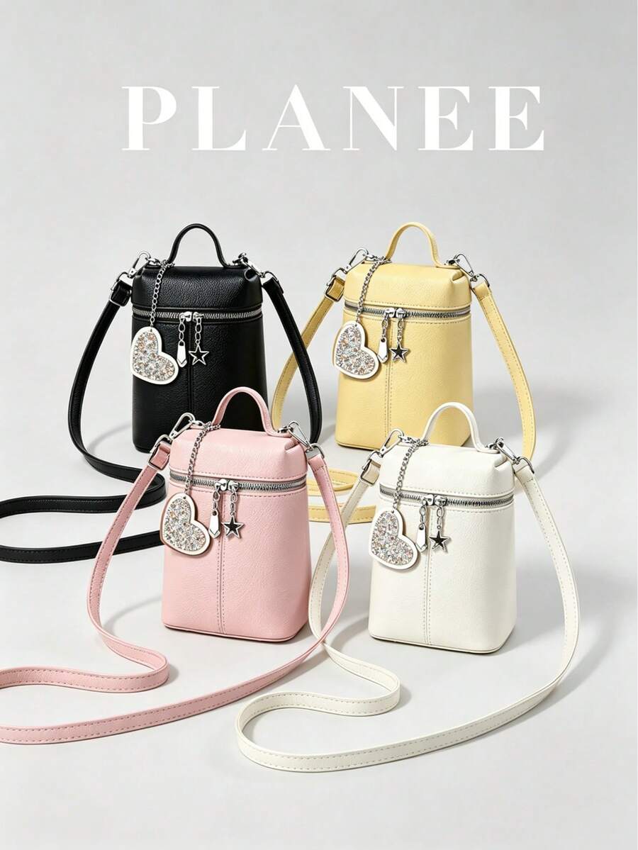 Star & Heart Mini Crossbody Bag back view