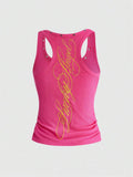 Star-Studded Logo U-Neck Tank front view