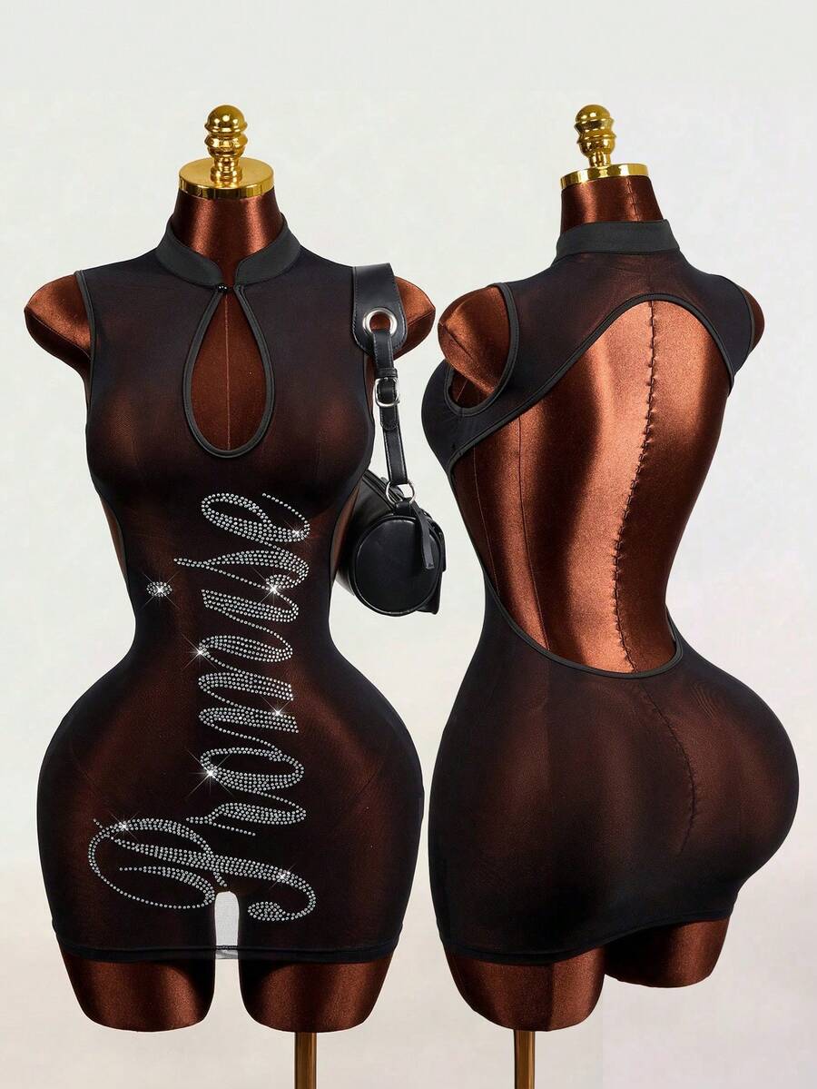 Stardust Mesh Mini Dress — product image 1