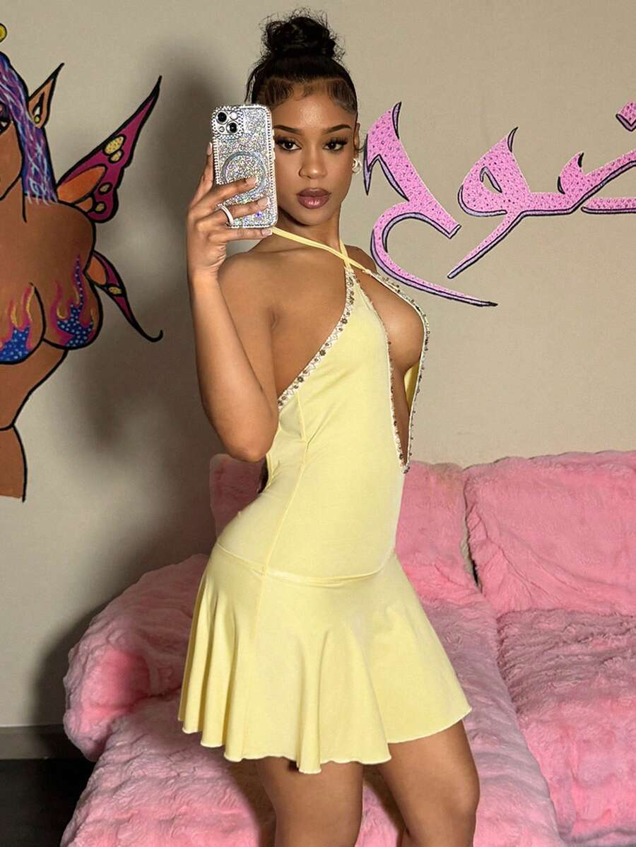 Sunline Halter Mini Dress — product image 4