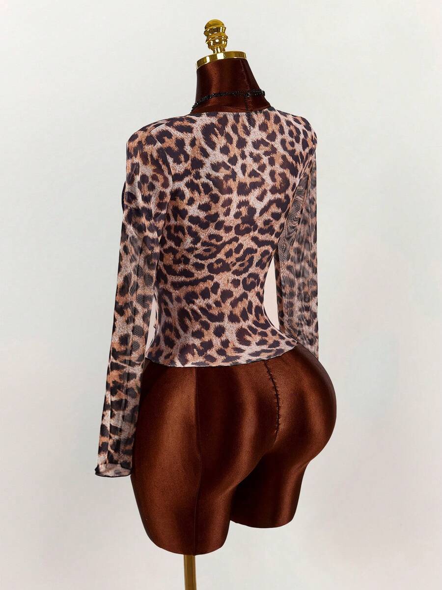 Wild Lace Leopard Long-Sleeve Top — product image 14